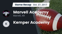 Recap: Marvell Academy  vs. Kemper Academy 2017
