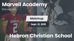 Matchup: Marvell Academy High vs. Hebron Christian School 2018