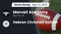 Recap: Marvell Academy  vs. Hebron Christian School 2018
