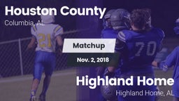 Matchup: Houston County High vs. Highland Home  2018