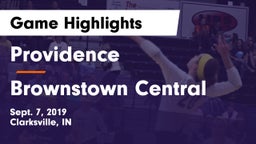 Providence  vs Brownstown Central Game Highlights - Sept. 7, 2019