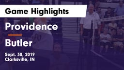Providence  vs Butler Game Highlights - Sept. 30, 2019