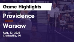 Providence  vs Warsaw Game Highlights - Aug. 22, 2020