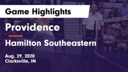 Providence  vs Hamilton Southeastern Game Highlights - Aug. 29, 2020