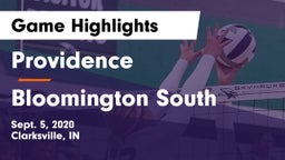 Providence  vs Bloomington South  Game Highlights - Sept. 5, 2020