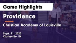 Providence  vs Christian Academy of Louisville Game Highlights - Sept. 21, 2020