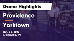 Providence  vs Yorktown  Game Highlights - Oct. 31, 2020