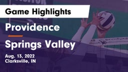 Providence  vs Springs Valley  Game Highlights - Aug. 13, 2022