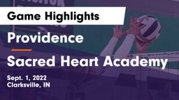 Providence  vs Sacred Heart Academy Game Highlights - Sept. 1, 2022