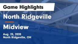 North Ridgeville  vs Midview  Game Highlights - Aug. 25, 2020