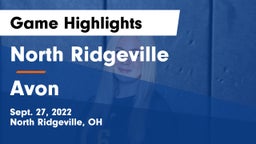North Ridgeville  vs Avon  Game Highlights - Sept. 27, 2022
