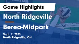 North Ridgeville  vs Berea-Midpark  Game Highlights - Sept. 7, 2023