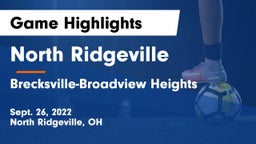 North Ridgeville  vs Brecksville-Broadview Heights  Game Highlights - Sept. 26, 2022