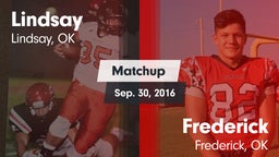 Matchup: Lindsay  vs. Frederick  2016