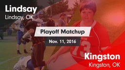 Matchup: Lindsay  vs. Kingston  2016