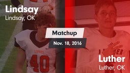 Matchup: Lindsay  vs. Luther  2016