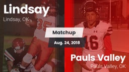 Matchup: Lindsay  vs. Pauls Valley  2018