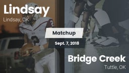 Matchup: Lindsay  vs. Bridge Creek 2018