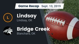 Recap: Lindsay  vs. Bridge Creek  2019