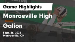 Monroeville High vs Galion  Game Highlights - Sept. 26, 2022