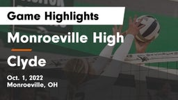Monroeville High vs Clyde  Game Highlights - Oct. 1, 2022