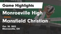Monroeville High vs Mansfield Christian  Game Highlights - Oct. 20, 2022