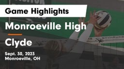 Monroeville High vs Clyde  Game Highlights - Sept. 30, 2023
