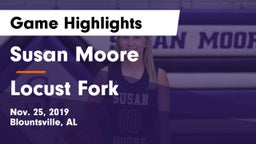 Susan Moore  vs Locust Fork  Game Highlights - Nov. 25, 2019