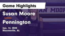Susan Moore  vs Pennington  Game Highlights - Jan. 14, 2020