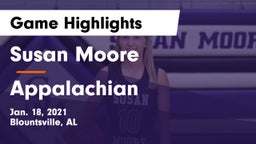 Susan Moore  vs Appalachian Game Highlights - Jan. 18, 2021