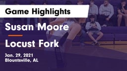 Susan Moore  vs Locust Fork  Game Highlights - Jan. 29, 2021