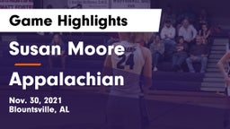 Susan Moore  vs Appalachian  Game Highlights - Nov. 30, 2021