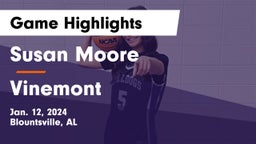 Susan Moore  vs Vinemont  Game Highlights - Jan. 12, 2024