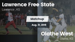 Matchup: Lawrence Free State  vs. Olathe West   2018