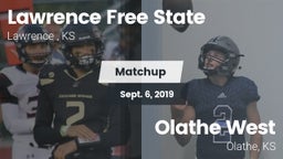 Matchup: Lawrence Free State  vs. Olathe West   2019