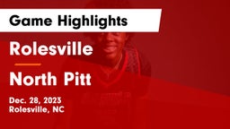 Rolesville  vs North Pitt Game Highlights - Dec. 28, 2023