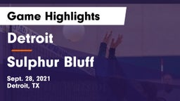 Detroit  vs Sulphur Bluff Game Highlights - Sept. 28, 2021