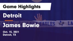 Detroit  vs James Bowie Game Highlights - Oct. 15, 2021