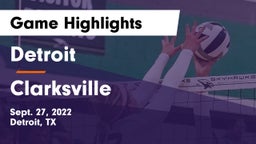 Detroit  vs Clarksville Game Highlights - Sept. 27, 2022