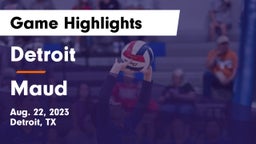 Detroit  vs Maud  Game Highlights - Aug. 22, 2023