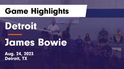 Detroit  vs James Bowie Game Highlights - Aug. 24, 2023