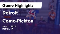 Detroit  vs Como-Pickton  Game Highlights - Sept. 2, 2023