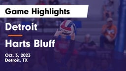 Detroit  vs Harts Bluff  Game Highlights - Oct. 3, 2023