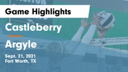 Castleberry  vs Argyle  Game Highlights - Sept. 21, 2021