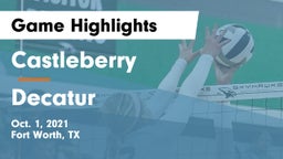 Castleberry  vs Decatur  Game Highlights - Oct. 1, 2021