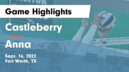 Castleberry  vs Anna  Game Highlights - Sept. 16, 2022