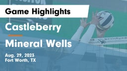Castleberry  vs Mineral Wells  Game Highlights - Aug. 29, 2023