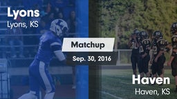 Matchup: Lyons  vs. Haven  2016