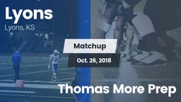 Matchup: Lyons  vs. Thomas More Prep 2018
