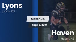 Matchup: Lyons  vs. Haven  2019